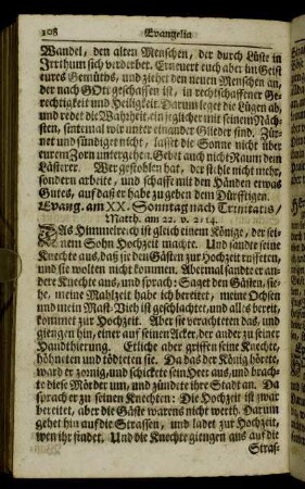 Evangelium am XX. Sonntag nach Trinitatis/... - Das Evangel. am XXVII. Sonntag nach Trinitatis,...