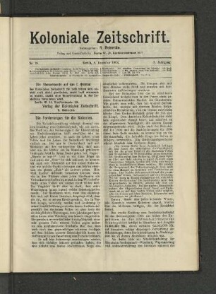 Nr. 25 8.Dezember 1904.