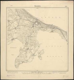 Meßtischblatt 596 : Zinnowitz, 1911 : Zinnowitz. - Aufn. 1885, hrsg. 1887, einz. Nachtr. 1911. - 1:25000. - [Berlin]: Reichsamt für Landesaufnahme, 1911. - 1 Kt.