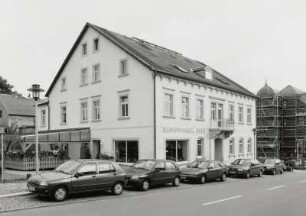 Olbernhaus, Wohnhaus : Olbernhau. Wohnhaus (um 1880) mit Ladeneinbau, Zöblitzer Straße 4. Straßenansicht