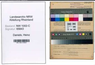 Entnazifizierung Heinz Daniels, geb. 21.02.1915 (Vertreter)