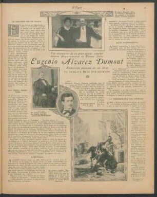 Eugenio Álvarez Dumont : Las aventuras de un gran pintor español muerto obsuramente en buenos Aires. Exposición póstuma de sus obras