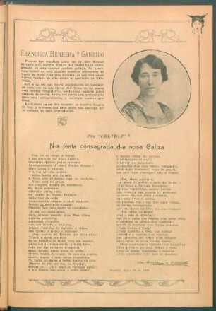 N-a festa consagrada d-a nosa Galiza