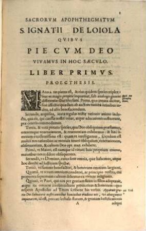 Apophthegmata sacra sive coelestis prudentiae aphorismi