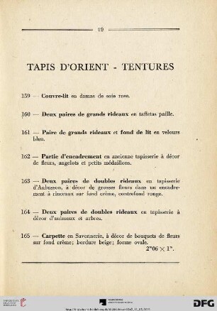 Tapis d'orient - Tentures