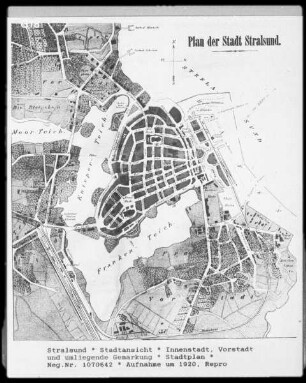 Stralsund: Stadtplan und umliegende Gemarkung