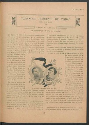 "Grandes hombres de Cuba" - Obra historica