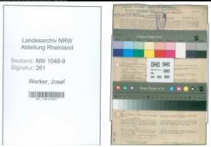 Entnazifizierung Josef Werker , geb. 13.07.1910 (Architekt)