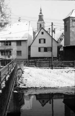 Nagold: Promenade und Brücke an der Nagold