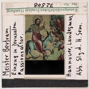 Meister Bertram, Passionsaltar, Einzug in Jerusalem