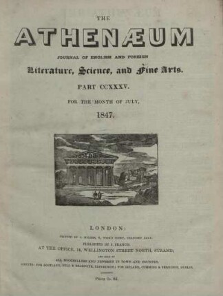 1847,2: The Athenaeum