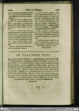 In Psalmum CXXI.[i.e. CXX.] Psalmus CXXI.[i.e. CXX.]