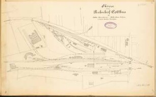 Bahnhof, Cottbus: Lageplan und Gleisplan