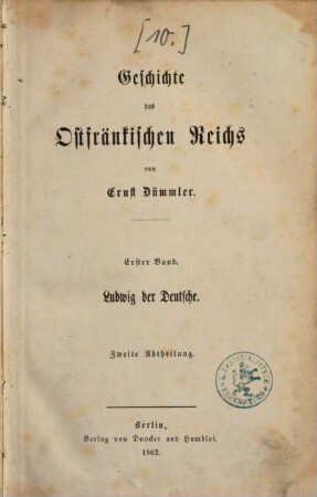 Geschichte des Ostfränkischen Reichs, 1,2. Ludwig der Deutsche ; [2]