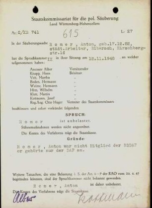 Romer, Anton