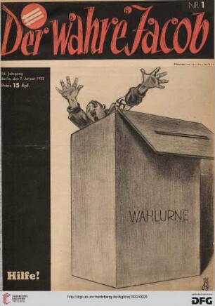 Nr. 1 (7. Januar 1933)