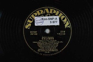 Dalibor : opera ve třech jednánich; [Teil 9] / Bedřich Smetana. Libreto Josef Wenzig. Přeložil Ervin Špindler