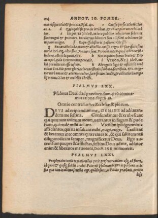 Psalmus LXXI. - Psalmus LXXX.
