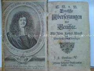 Sammelband mit Werken und Übersetzungen von Christian Hofmann von Hofmannswaldau