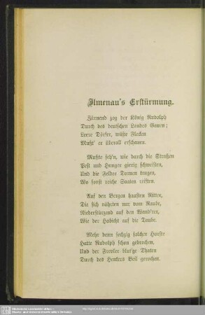 Ilmenau's Erstürmung