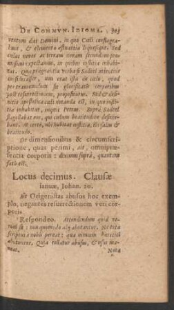 Locus decimus.