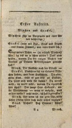 Der Leineweber : Ein Schauspiel in einem Aufzug
