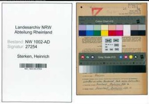 Entnazifizierung Heinrich Sterken, geb. 10.08.1899 (Arbeiter)