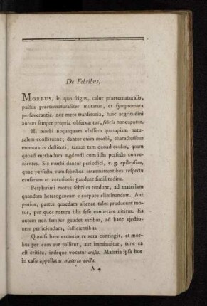 De Febribus.