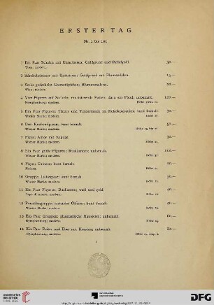 Erster Tag (Nr. 1-190)