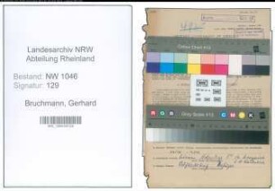 Entnazifizierung Gerhard Bruchmann , geb. 14.04.1892 (Studienrat)