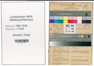 Entnazifizierung Franz Wunsch , geb. 06.10.1901 (Hauer)