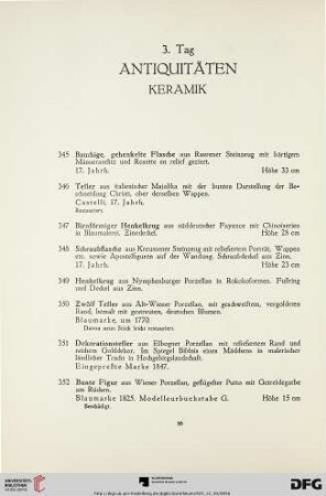 Keramik (Nr. 345-384)