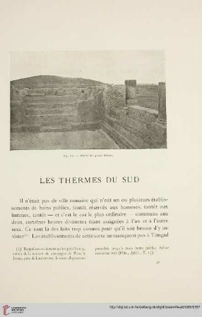 Le thermes du sud