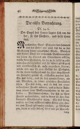 Die eilfte Betrachtung