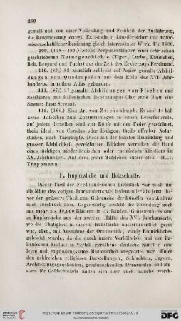 F. Kupferstiche und Holzschnitte