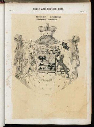 Taf. 11. Hohenlohe - Langenburg. Hohenlohe Oehringen.