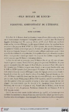 39: Les " fils royaux de Kouch" et le personnel administratif de l'Éthiopie