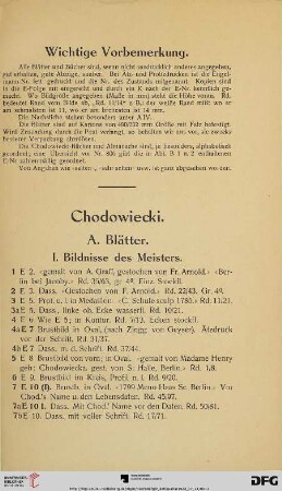 Chodowiecki (Nr. 1 - 931)