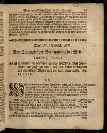 205-222, Das LVIII. Capitel