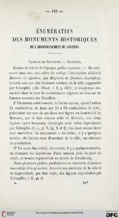 Énumération des monuments historiques de l'arrondissement de Saverne