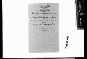 Prinzessin Auguste: Miszellen (1837-1863)