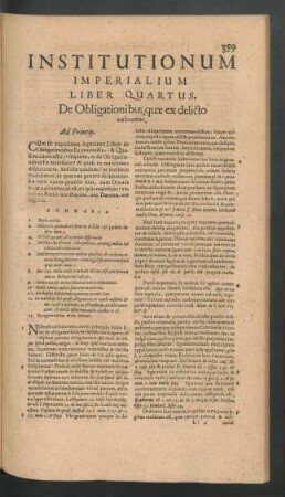 De Obligationibus, quae ex delicto nascuntur.