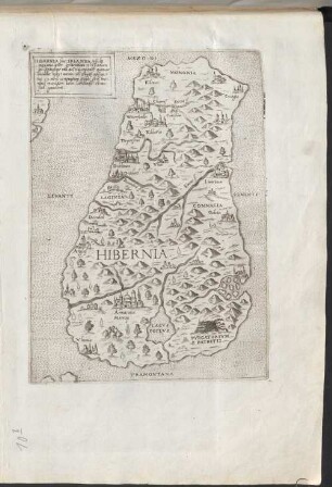 Hibernia sive Irlanda insula maxima inter brittaniam et hispaniam sita ...