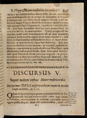 345-354, Discursus V