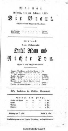 Onkel Adam und Nichte Eva