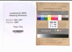 Entnazifizierung Fritz Thier , geb. 12.06.1892 (Angestellter)