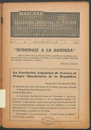 "Homenaje a la bandera"