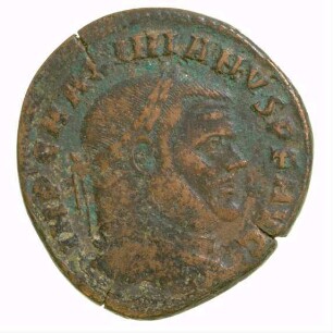 Münze, Follis, 302 - 303