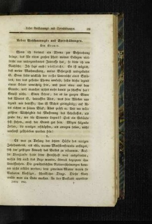 Ueber Anschauungs- und Sprechübungen