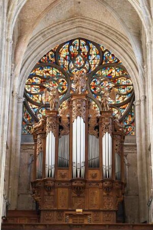 Frankreich. Haute Normandie. Eure. Vernon. Eglise Notre Dame. Orgel